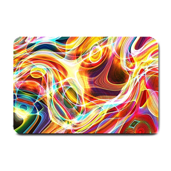 Colourful Abstract Background Design Small Doormat 