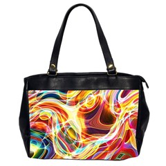 Colourful Abstract Background Design Office Handbags (2 Sides)  by Simbadda