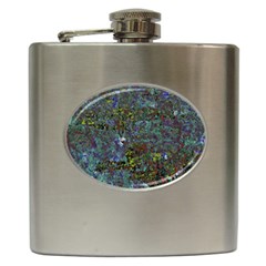 Stone Paints Texture Pattern Hip Flask (6 Oz) by Simbadda