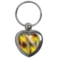 Multi Colored Seamless Abstract Background Key Chains (heart)  by Simbadda