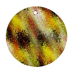 Multi Colored Seamless Abstract Background Round Ornament (two Sides) by Simbadda