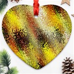 Multi Colored Seamless Abstract Background Heart Ornament (Two Sides) Back