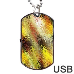 Multi Colored Seamless Abstract Background Dog Tag Usb Flash (one Side) by Simbadda