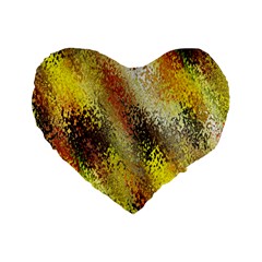 Multi Colored Seamless Abstract Background Standard 16  Premium Heart Shape Cushions by Simbadda