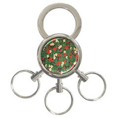 Berries And Leaves 3-ring Key Chains by Simbadda