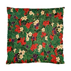 Berries And Leaves Standard Cushion Case (one Side) by Simbadda