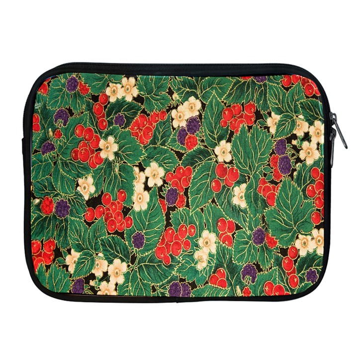 Berries And Leaves Apple iPad 2/3/4 Zipper Cases