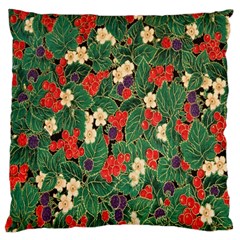 Berries And Leaves Standard Flano Cushion Case (two Sides) by Simbadda