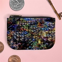 Multi Color Peacock Feathers Mini Coin Purses by Simbadda