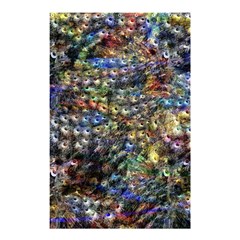 Multi Color Peacock Feathers Shower Curtain 48  X 72  (small)  by Simbadda