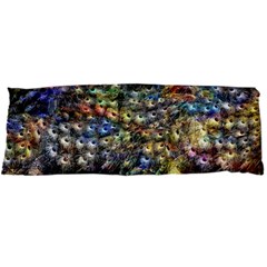 Multi Color Peacock Feathers Body Pillow Case Dakimakura (two Sides) by Simbadda