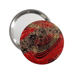 Red Gold Black Background 2 25  Handbag Mirrors by Simbadda