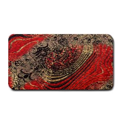 Red Gold Black Background Medium Bar Mats by Simbadda