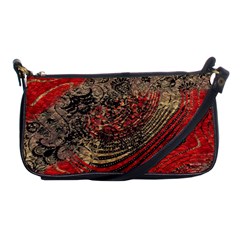 Red Gold Black Background Shoulder Clutch Bags by Simbadda