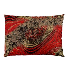 Red Gold Black Background Pillow Case (two Sides) by Simbadda