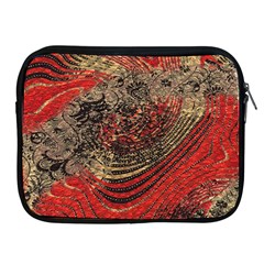 Red Gold Black Background Apple Ipad 2/3/4 Zipper Cases by Simbadda