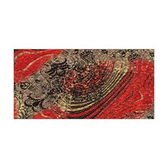 Red Gold Black Background Yoga Headband