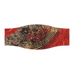 Red Gold Black Background Stretchable Headband