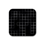 Abstract Clutter Rubber Square Coaster (4 pack)  Front