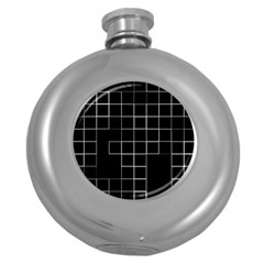 Abstract Clutter Round Hip Flask (5 Oz) by Simbadda