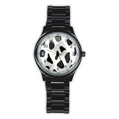 Abstract Venture Stainless Steel Round Watch by Simbadda