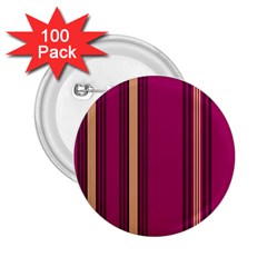 Stripes Background Wallpaper In Purple Maroon And Gold 2 25  Buttons (100 Pack)  by Simbadda