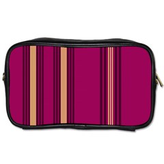 Stripes Background Wallpaper In Purple Maroon And Gold Toiletries Bags 2-side by Simbadda