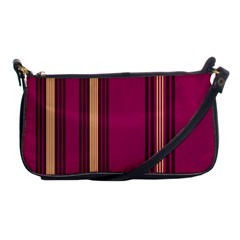 Stripes Background Wallpaper In Purple Maroon And Gold Shoulder Clutch Bags by Simbadda