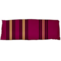 Stripes Background Wallpaper In Purple Maroon And Gold Body Pillow Case (dakimakura) by Simbadda