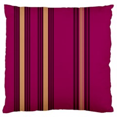 Stripes Background Wallpaper In Purple Maroon And Gold Standard Flano Cushion Case (one Side) by Simbadda