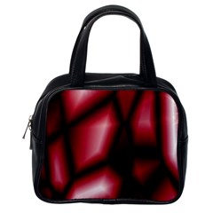 Red Abstract Background Classic Handbags (one Side) by Simbadda