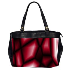 Red Abstract Background Office Handbags (2 Sides)  by Simbadda