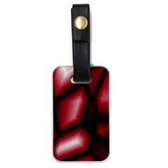 Red Abstract Background Luggage Tags (one Side)  by Simbadda