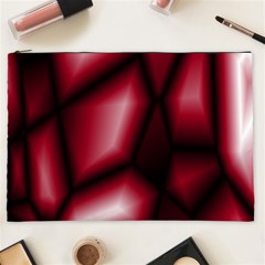 Red Abstract Background Cosmetic Bag (xxl)  by Simbadda