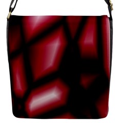 Red Abstract Background Flap Messenger Bag (s) by Simbadda