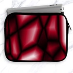 Red Abstract Background Apple iPad 2/3/4 Zipper Cases Front