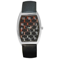 Cadenas Chinas Abstract Design Pattern Barrel Style Metal Watch by Simbadda