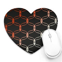 Cadenas Chinas Abstract Design Pattern Heart Mousepads by Simbadda