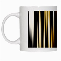 Digitally Created Striped Abstract Background Texture White Mugs by Simbadda