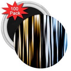 Digitally Created Striped Abstract Background Texture 3  Magnets (100 Pack) by Simbadda