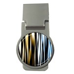 Digitally Created Striped Abstract Background Texture Money Clips (Round)  Front