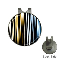 Digitally Created Striped Abstract Background Texture Hat Clips With Golf Markers by Simbadda