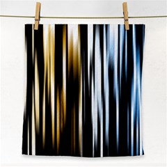 Digitally Created Striped Abstract Background Texture Face Towel by Simbadda