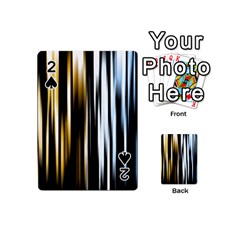 Digitally Created Striped Abstract Background Texture Playing Cards 54 (mini)  by Simbadda