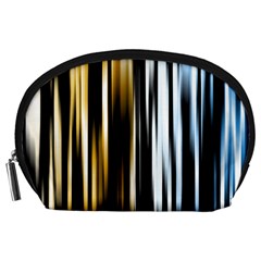 Digitally Created Striped Abstract Background Texture Accessory Pouches (large)  by Simbadda