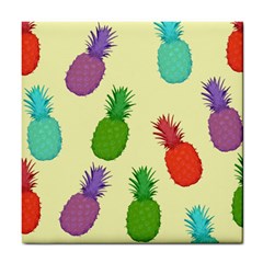 Colorful Pineapples Wallpaper Background Tile Coasters by Simbadda