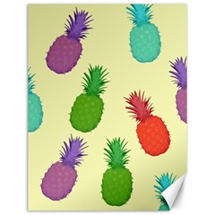 Colorful Pineapples Wallpaper Background Canvas 12  X 16   by Simbadda