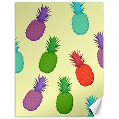 Colorful Pineapples Wallpaper Background Canvas 18  X 24   by Simbadda