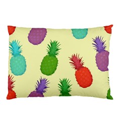 Colorful Pineapples Wallpaper Background Pillow Case (two Sides) by Simbadda