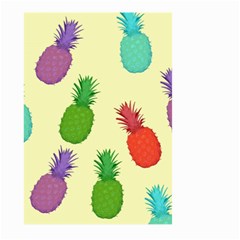 Colorful Pineapples Wallpaper Background Large Garden Flag (two Sides) by Simbadda